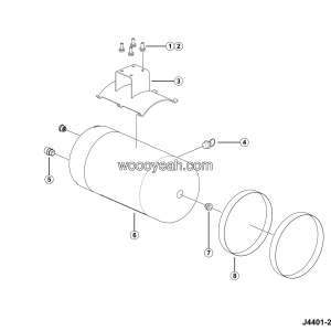 LGMG AT40 2025 - Air reservoir assy - J4401-2744010234.S1B