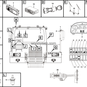 LGMG Off-Highway Dump Truck 2020 - Cab electrical system assy - K1300-2713011979
