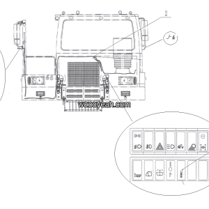 LGMG Off-Highway Dump Truck 2022 - Mirror heating electrical system - K1300-2713013450
