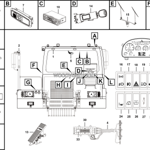 LGMG Off-Highway Dump Truck 2021 - Cab electrical system assy - K1308-2713011839