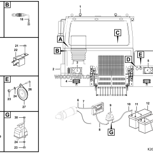 LGMG Mine Truck Mine Truck - Underpan electricity assembly - K2000-2720010507001