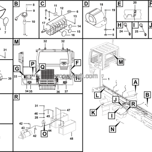 LGMG MT86H Mine Truck - Chassis electric system - K2000-2720010729