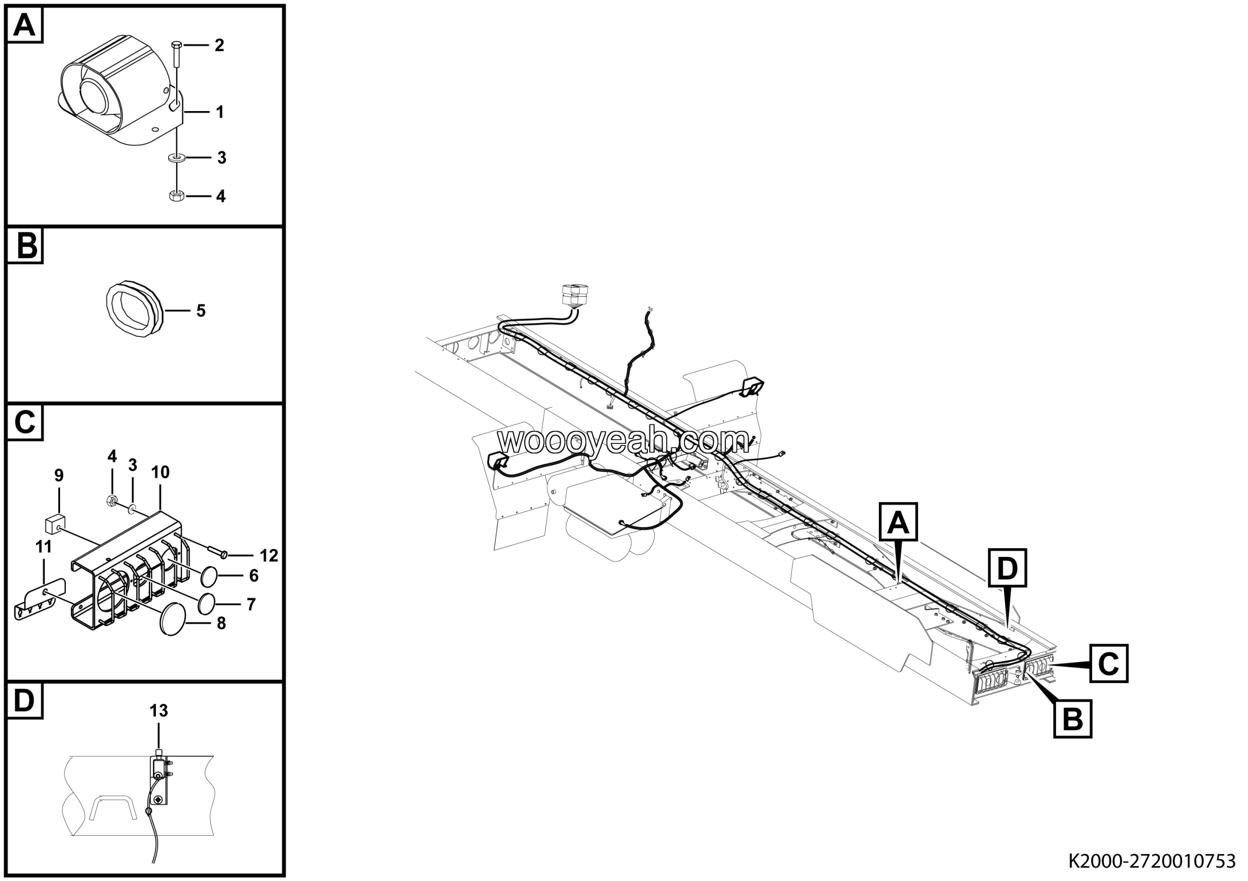 LGMG Off-Highway Dump Truck 2022 - Tail signal module assy - K2000-2720010753