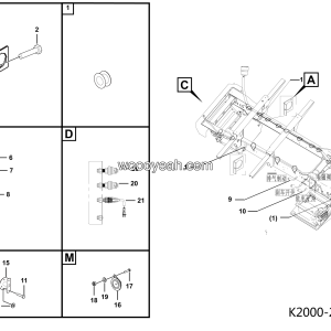 LGMG CMT66 Mine Truck - Chassis electricity assy - K2000-2720010785