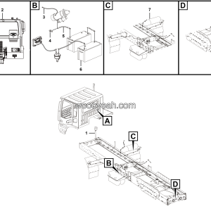LGMG MT95H Mine Truck - Chassis electric system - K2000-2720010821