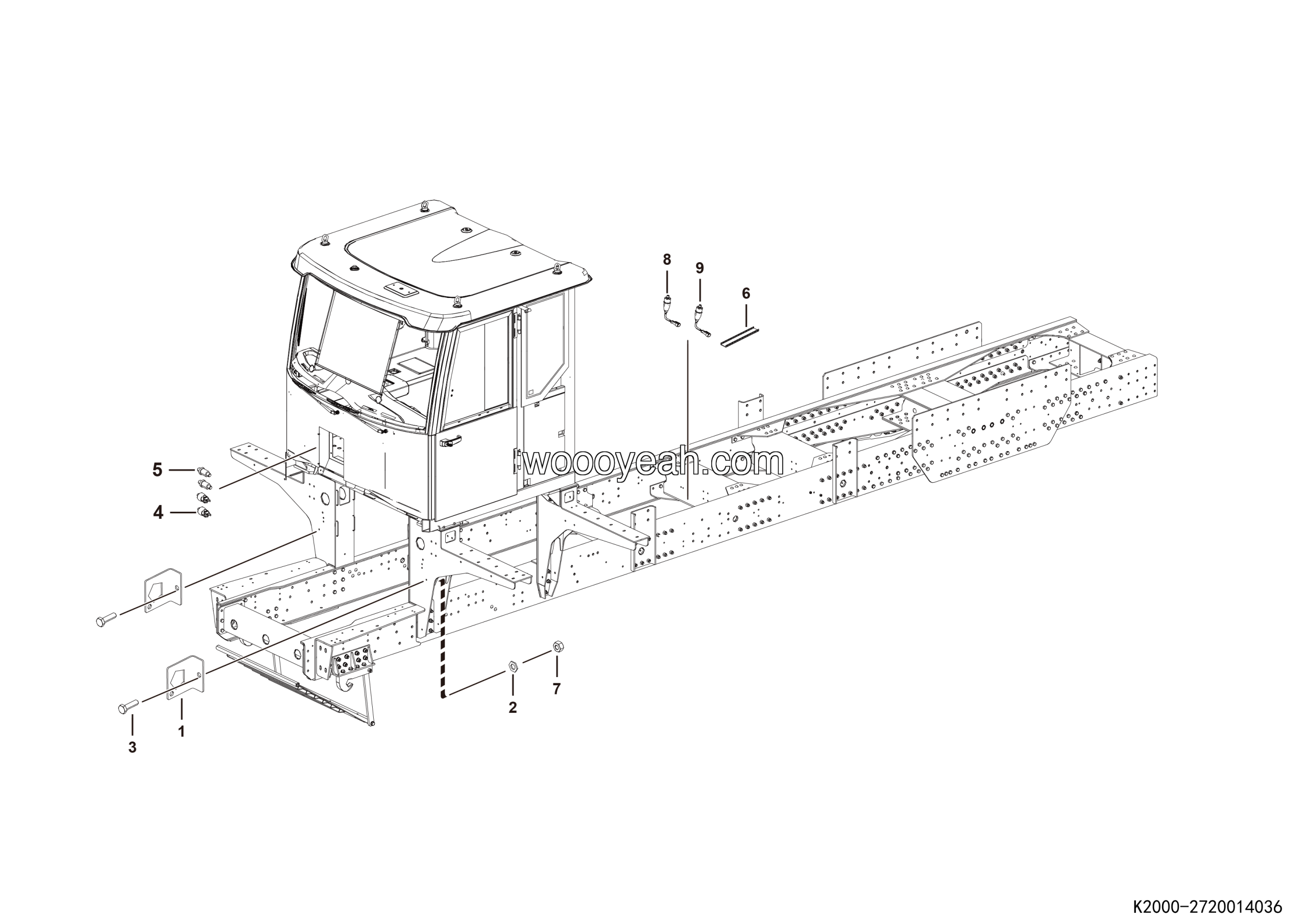 LGMG Off-Highway Dump Truck 2024 - Chassis middle electrical module - K2000-2720014036