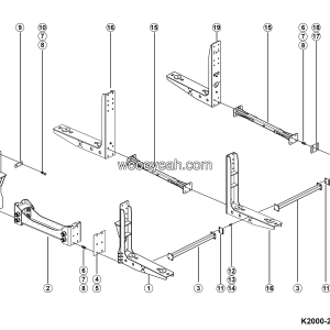 LGMG Off-Highway Dump Truck 2024 - Side battery base assy - K2000-2736018672.S1A