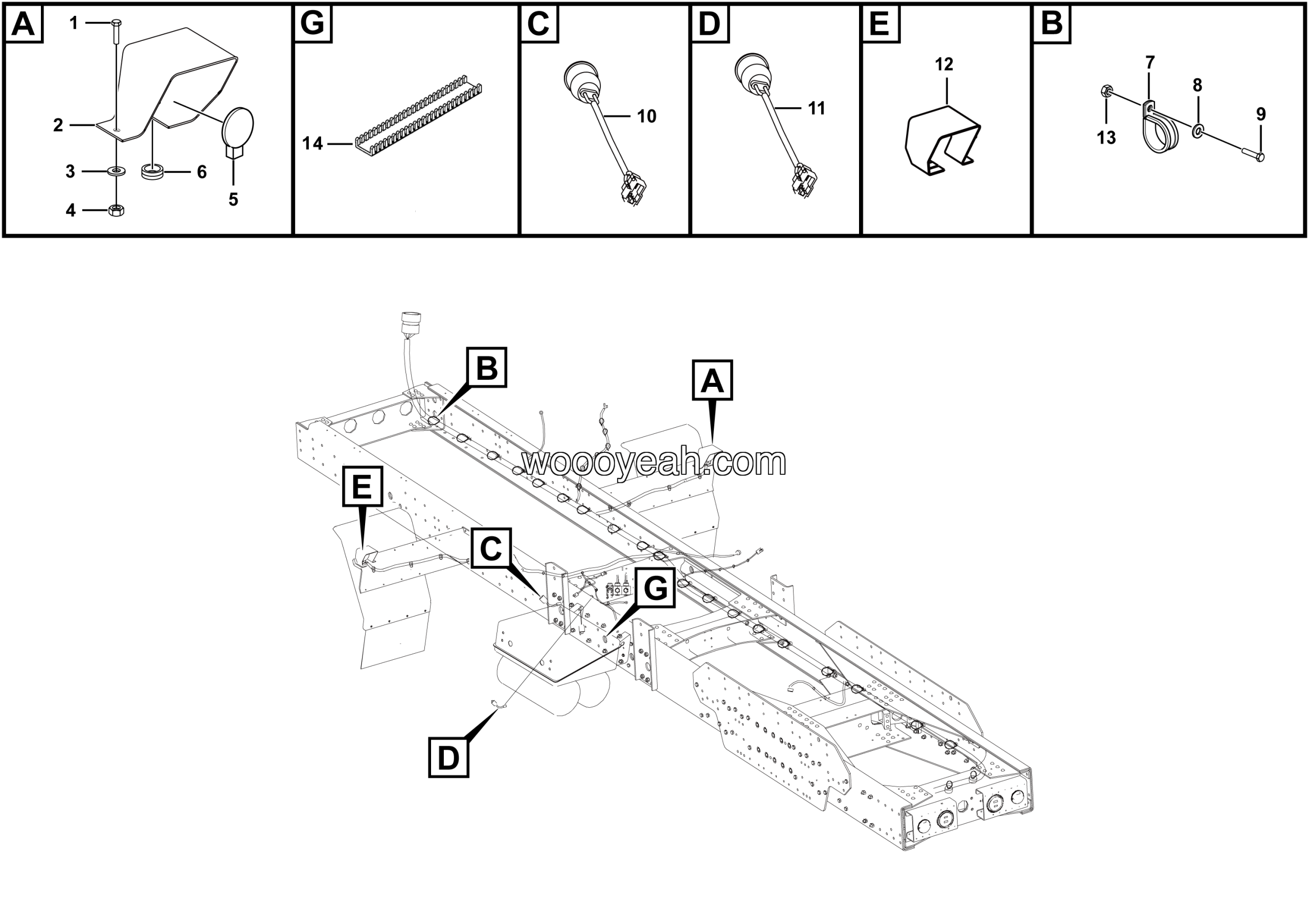 LGMG Off-Highway Dump Truck 2024 - Chassis electricity assy - K2001-2720010752.S1C