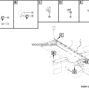LGMG Mine Truck 2026 - Chassis electricity assy - K2001-2720010752.S1E