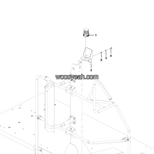 LGMG Off-Highway Dump Truck 2023 - Optional module for RH side police dome light - K2001-2720014512