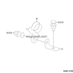 LGMG Off-Highway Dump Truck 2024 - Harness fixing assy (m10*30,bracket) - K2001-2720014943-001.S1A