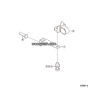 LGMG CMT66A 2025 - Harness fixing point assy M10*35 - K2001-2720015422.S1A
