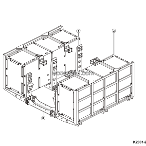 LGMG Off-Highway Dump Truck 2023 - Side battery bracket assembly - K2001-2720015683.S1A