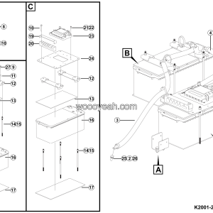 LGMG AT40 2025 - Battery box electrical module - K2001-2720017142.S2B