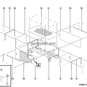 LGMG Mine Truck 2026 - Bdu holder assy - K2001-2720019343.S1B