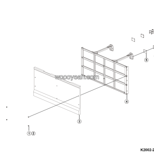 LGMG MTE86H 2025 - Battery outer guardrail assy - K2002-2720020370.S1A