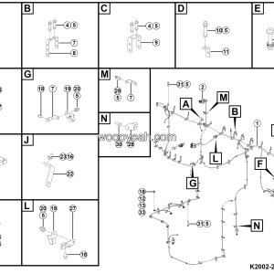 LGMG MTH116 2025 - Motor harness assy - K2002-2720021341.S1B