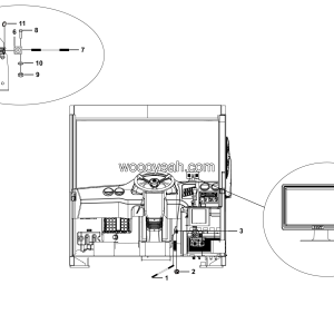 LGMG Off-Highway Dump Truck 2024 - Rear view system assy - K2701-2727010012-G1