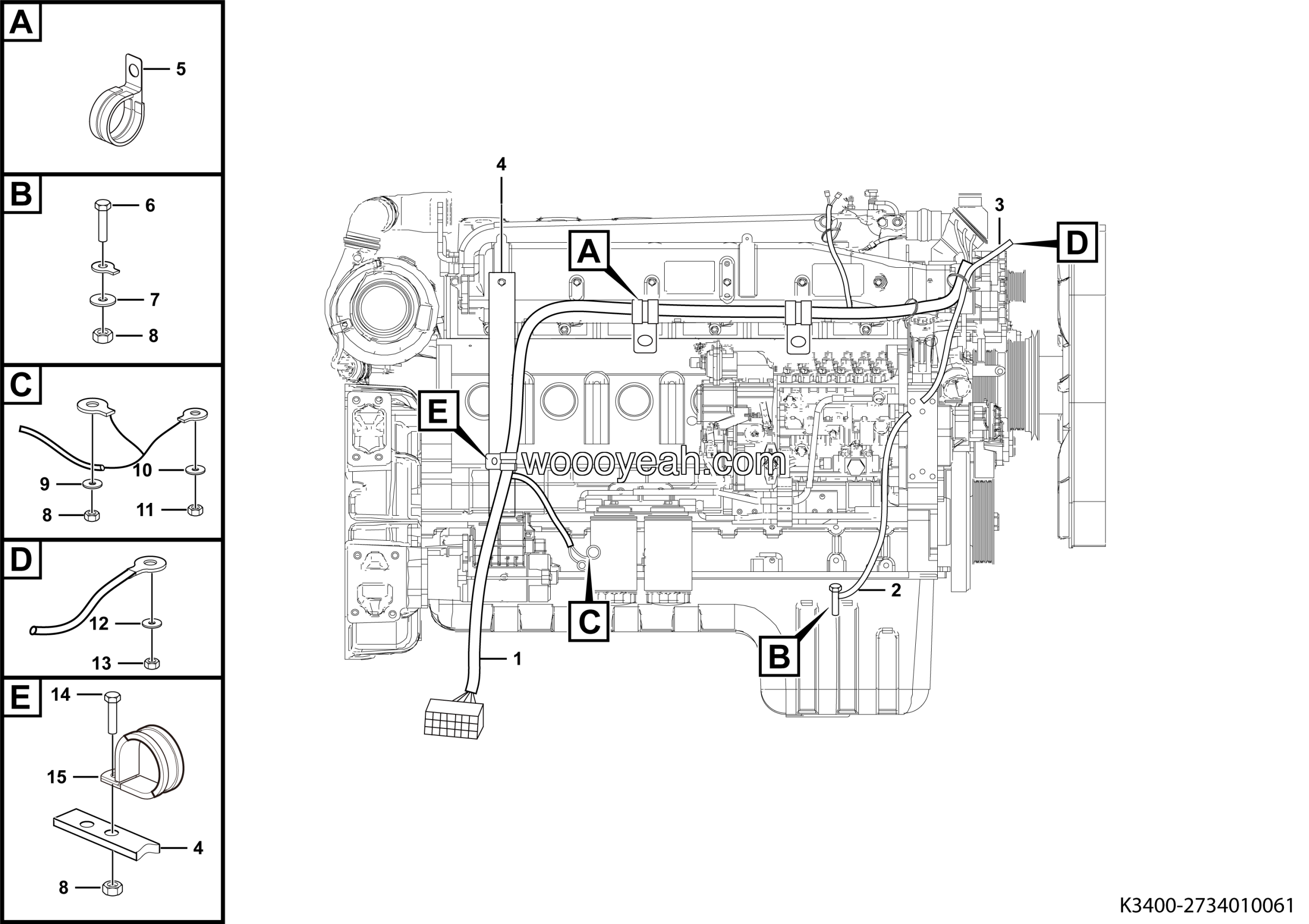 LGMG Off-Highway Dump Truck 2023 - Engine electric system assy - K3400-2734010061