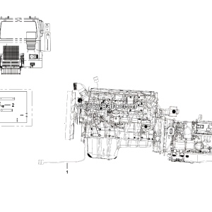 LGMG MT95H Mine Truck - Engine electric system assy - K3400-2734010130