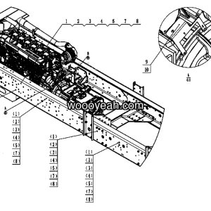 LGMG Off-Highway Dump Truck 2023 - Engine harness fixed system - K3400-2734010151