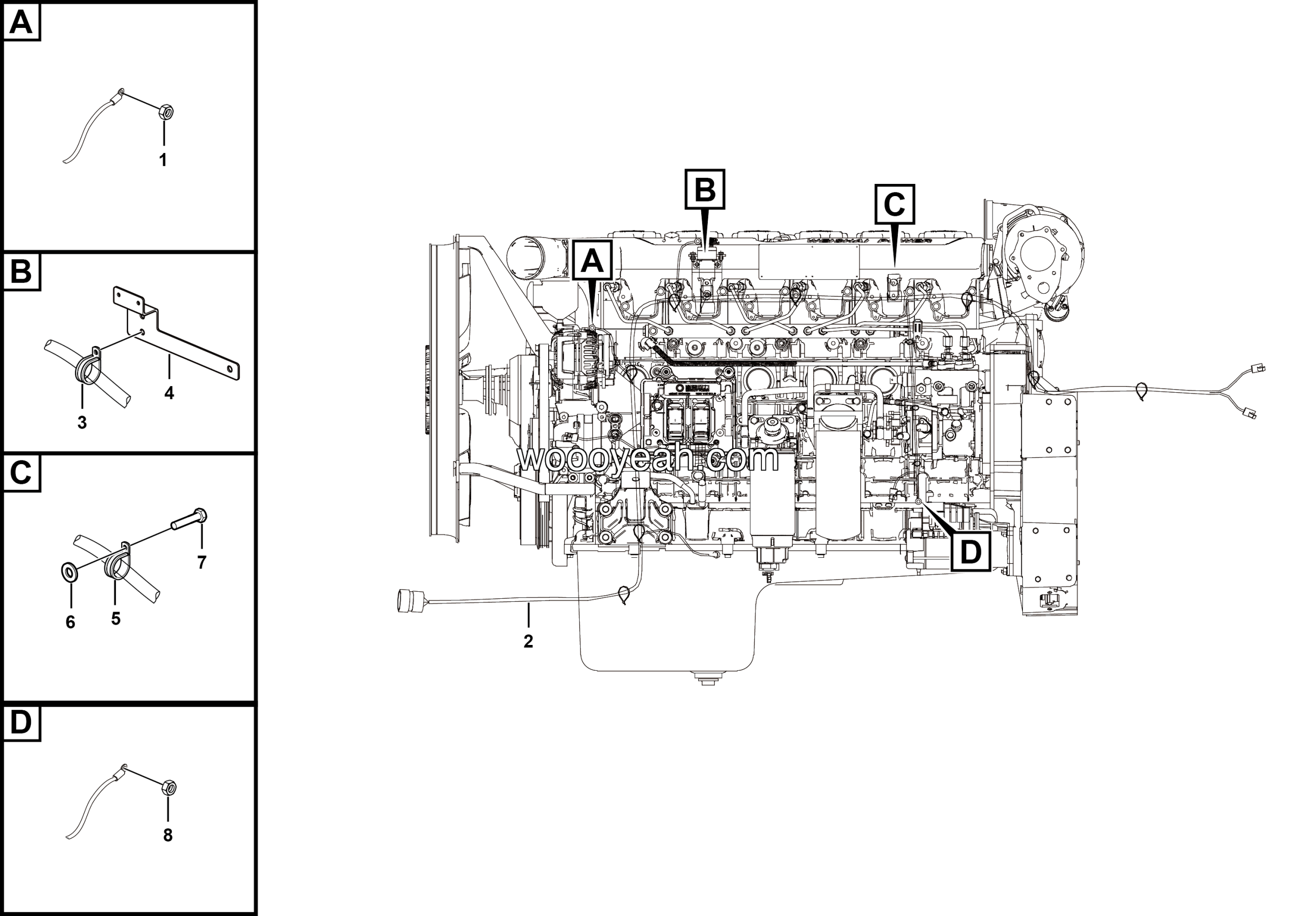 LGMG Mine Truck Mine Truck - Engine electric system assy - K3401-2734010094