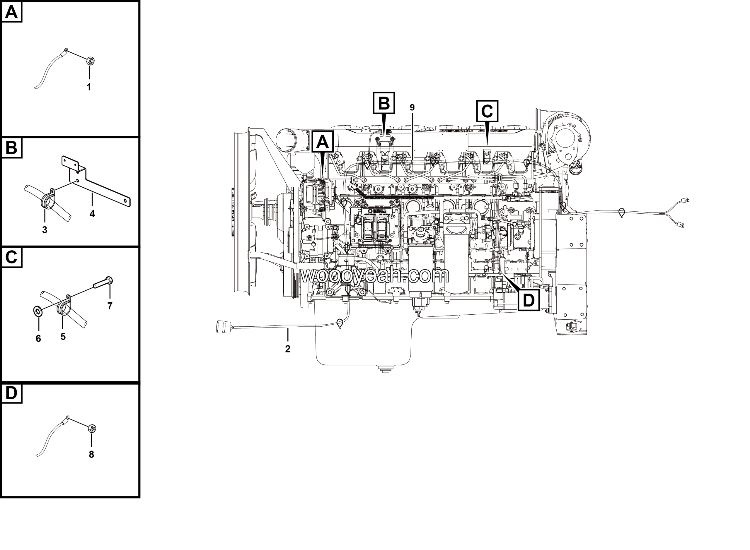 LGMG Off-Highway Dump Truck 2022 - Engine electric system assy - K3403-2734010075.S2C