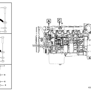 LGMG MT86D Mine Truck - Preheat electrical system assy - K3500-2735010027