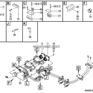 LGMG Off-Highway Dump Truck 2023 - Power socket electrical assy - K6200-2762000401.S1A