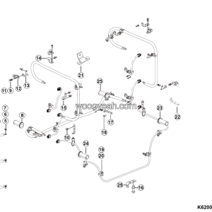 LGMG Mine Truck 2026 - Harness assy between battery boxes - K6200-2762000908.S1E