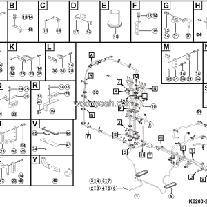 LGMG Mine Truck 2026 - High voltage box harness assy - K6200-2762001813.S1A