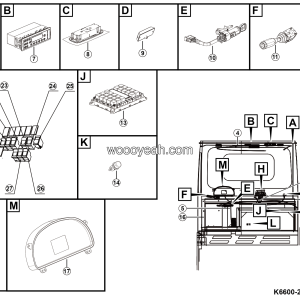 LGMG MT50 2025 - Cab elec system - K6600-2766000187.S1A