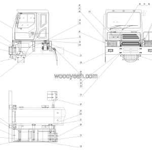LGMG MT50 Mine Truck - Cab - L1-2713011450