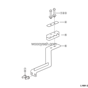 LGMG AT40 2025 - Bracket assy 02 - L1001-2710013340.S1A