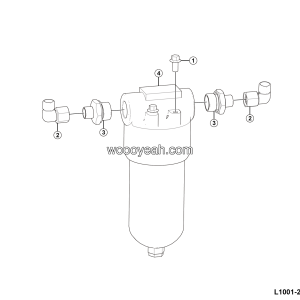 LGMG AT40 2025 - Asm-high pressure filter assembly - L1001-2710013960.S1A