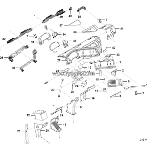 LGMG MT83 Mine Truck - Console assembly WS33002550200 - L13-4190001098589