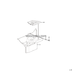 LGMG 2021 Narrow-body Cab Cab - RH side perimeter assy - L1300-2713012549.S