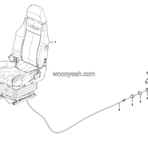LGMG MT60 Mine Truck - Seat assy(RH) - L1300-2713013072