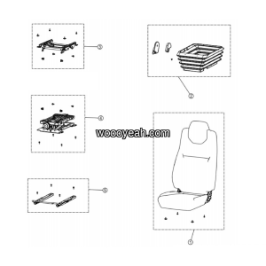 LGMG Mine Truck Mine Truck - Seat - L1300-4190000304