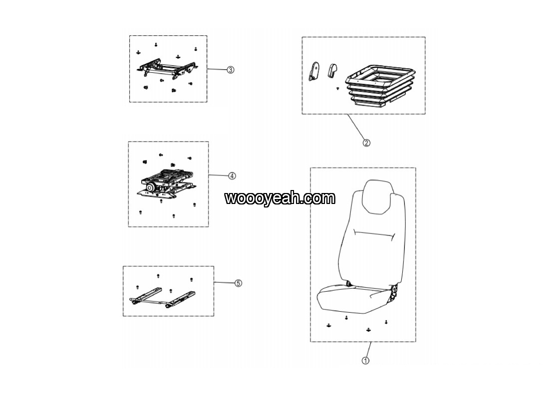 LGMG Mine Truck Mine Truck - Seat - L1300-4190000304