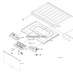 LGMG Mine Truck Mine Truck - Roof assy WS33002550170 - L1300-4190001098503