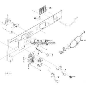 LGMG Mine Truck Mine Truck - Inner plate of front coaming ws33002550186 - L1300-4190001098556