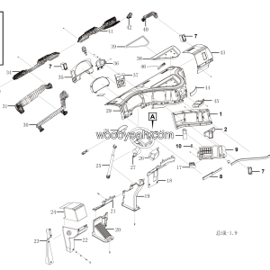 LGMG Mine Truck Mine Truck - Console assembly ws33002550200 - L1300-4190001098589