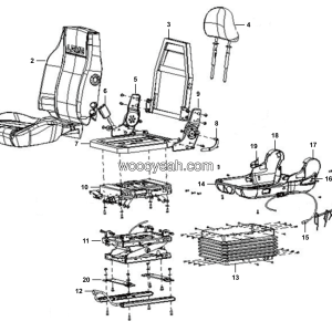 LGMG MT95D Mine Truck - Seat - L1300-4190002268