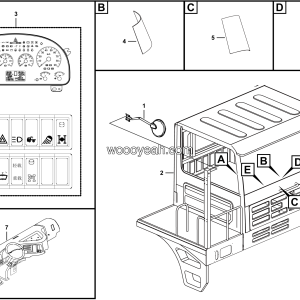 LGMG MT60D Mine Truck - Cab - L1300-4190002734