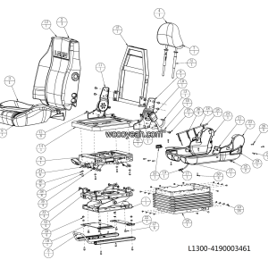 LGMG MT60 Mine Truck - Seat assy - L1300-4190003461