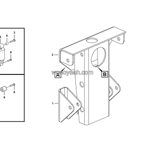 LGMG Mine Truck Mine Truck - Right rear suspension assy - L1301-2713010314