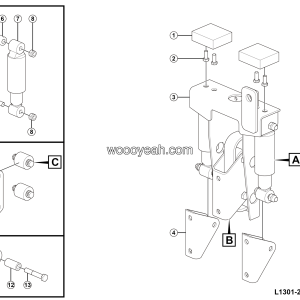 LGMG MT106 2025 - Left rear suspension assembly - L1301-2713011786.S1A