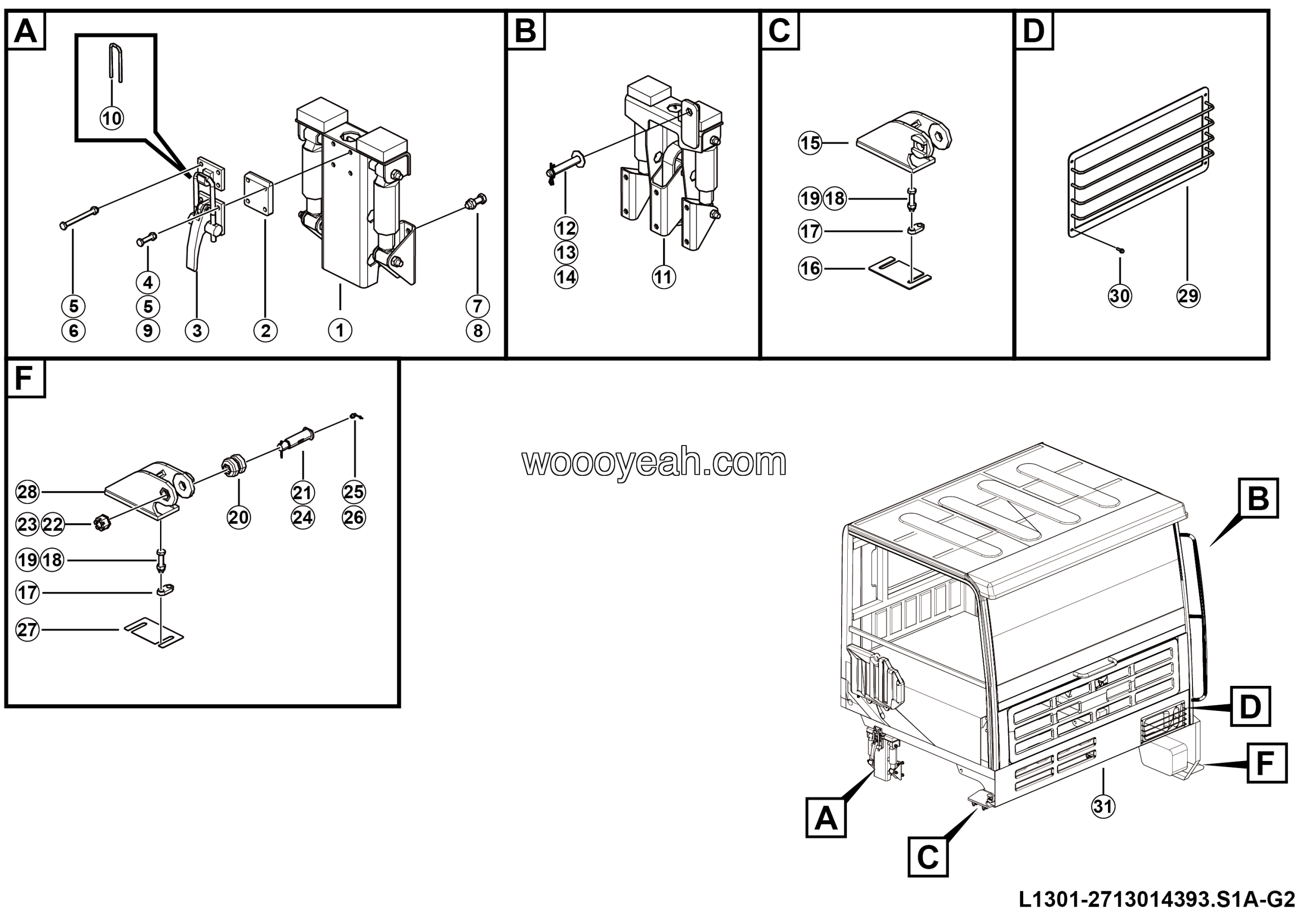 LGMG Off-Highway Dump Truck 2024 - Cab assy - L1301-2713014393.S1A-G2