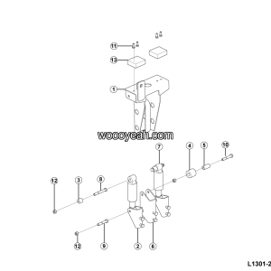LGMG Off-Highway Dump Truck 2024 - LH RR suspension assy - L1301-2713014486.S1A